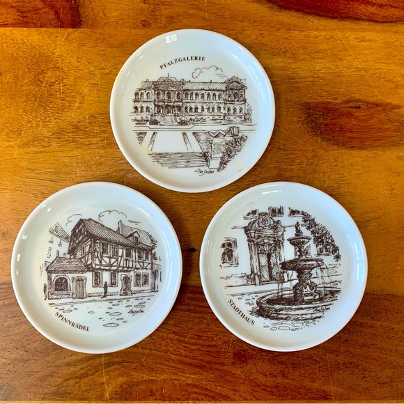 Other - Limited Edition Plates West Germany Spinnradel Stadthaus Pfalzgalerie